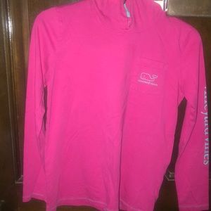 Long sleeve shirt w/ hoodie